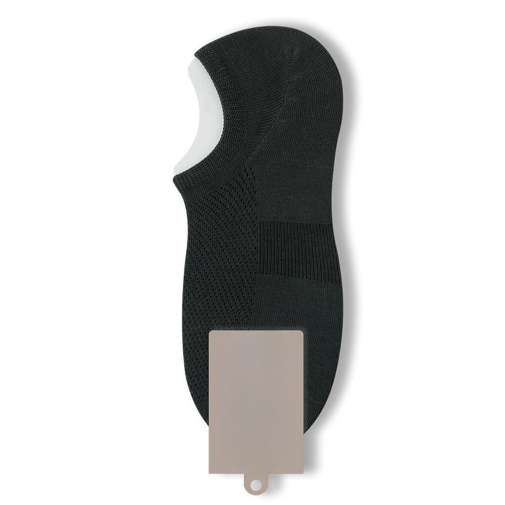 Men's Spring and Summer Thin Cotton Sweat Absorbing Boneless Antibacterial Mesh Invisible Heel Socks