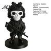 Creative Birthday Gift for Him 3D Printed Skeleton Figurine, Funny Soldier Statue with Small Ghost Figurine Weapon, Collectible Ornament Home