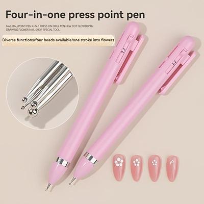 Nail Art Dot Drill Pen 4-in-1 Dot Bead Crayon Drill Decoration Dot Glue Drill Inlay Drill Rotating Tool
