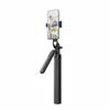 Selfie stick telescopic with remote control, phone tripod 175m aluminum black
