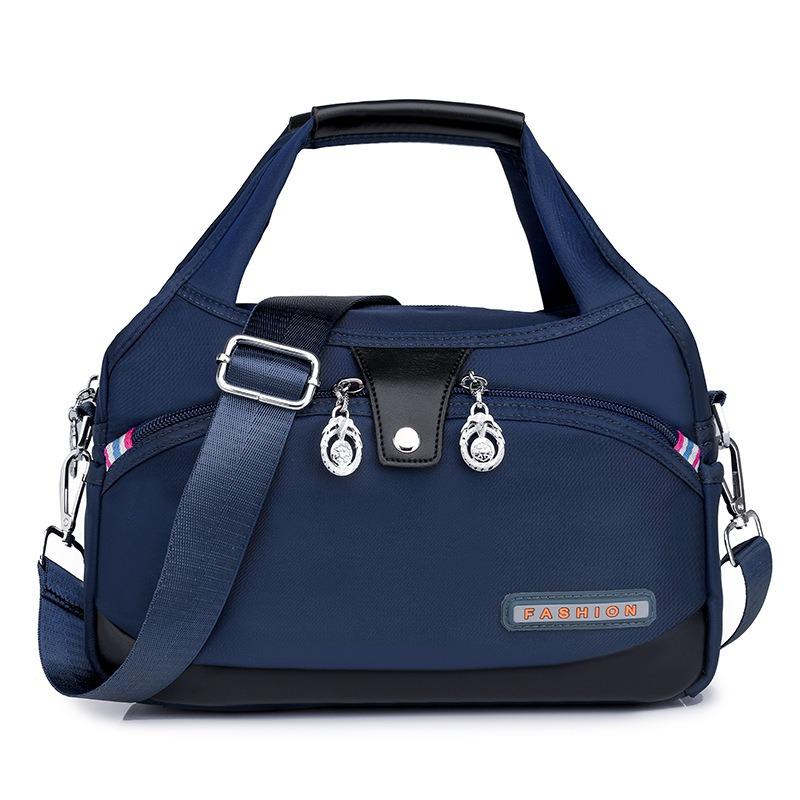 Fashion Handheld Bag Lightweight Oxford Fabric Korean Women Shoulder Bag Casual Large Capacity Water-Resistant Travel Crossbody Bag