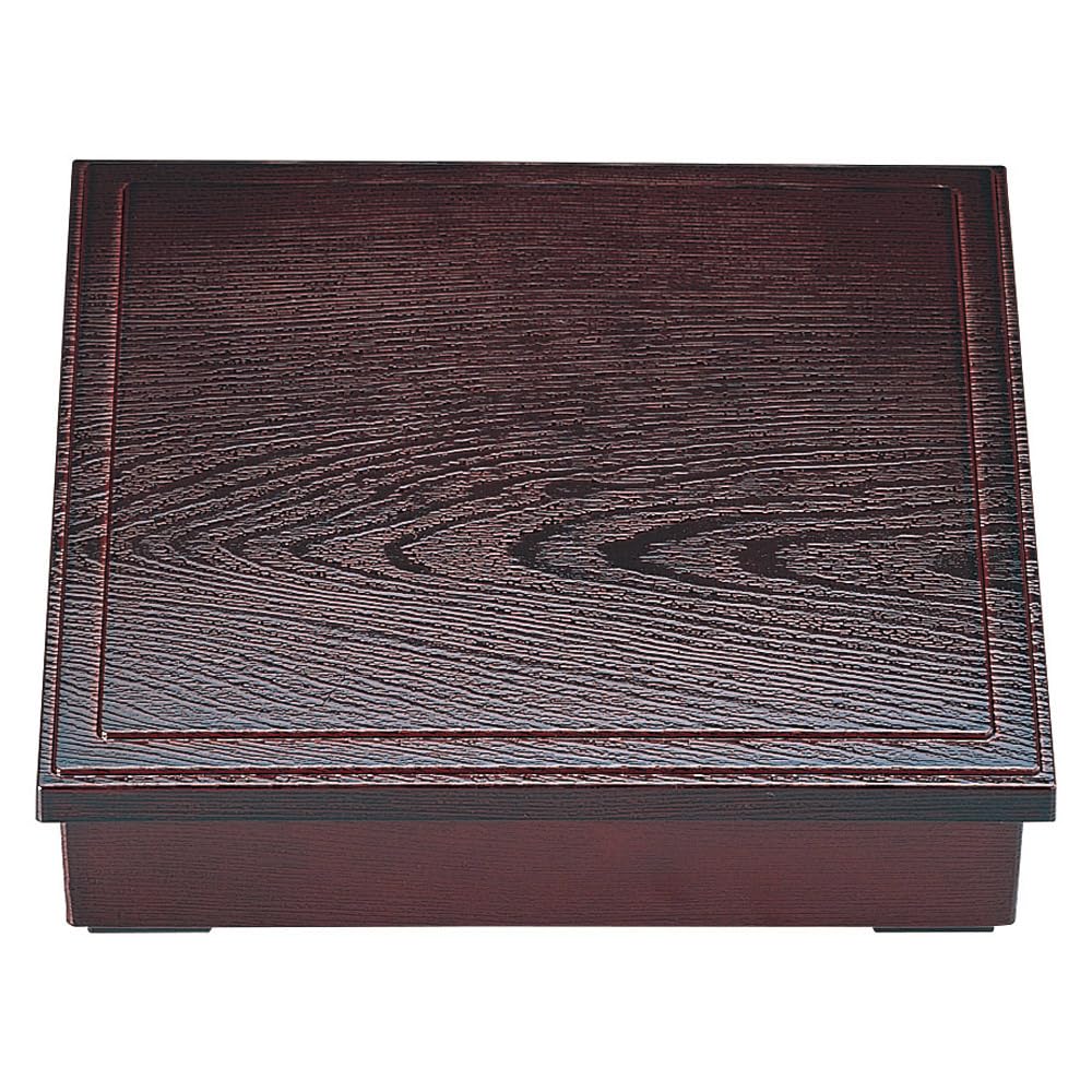 

ABS Wood Grain Shokado Lunch Box separate with a black interior Shokado Lunch Box x 26 x [A] 8.5-inch (with dividers) (lacquered) [26 6.5 cm]