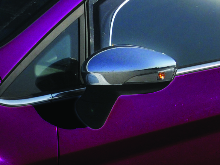 

Covers for mirrors (2 pcs.) OmsaLine - Chrome plastic for Ford Fiesta 2008-2017