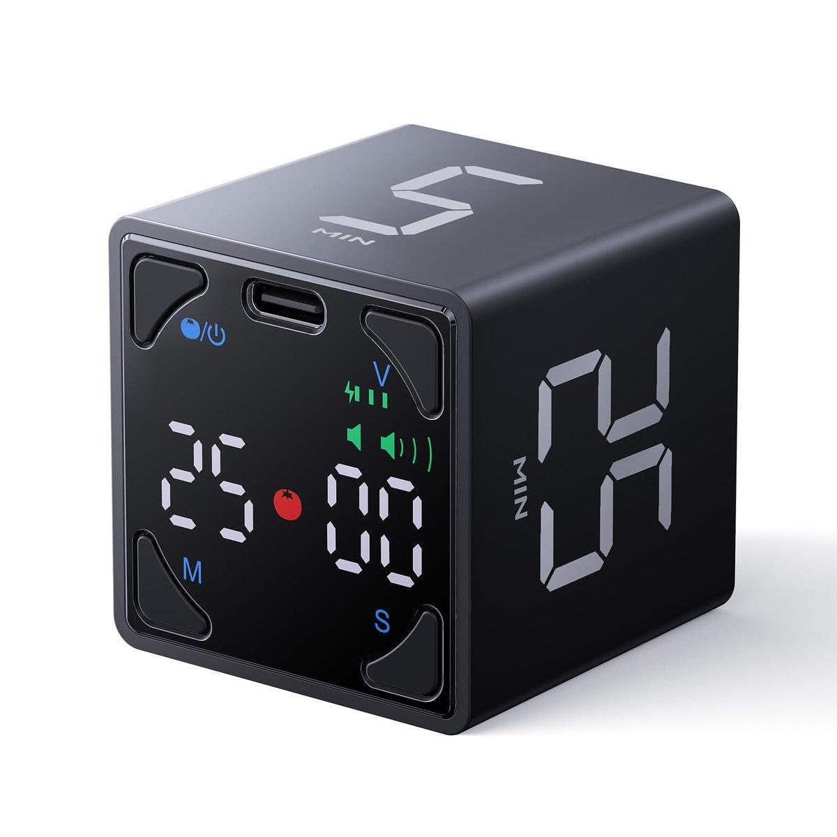 Ticktime CubeB Pomodoro Timer Flip Countdown
