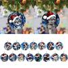 Decorative Cartoon Dog Christmas Tree Pendant 2D Cat Xmas Tree Hanging Ornaments  Car