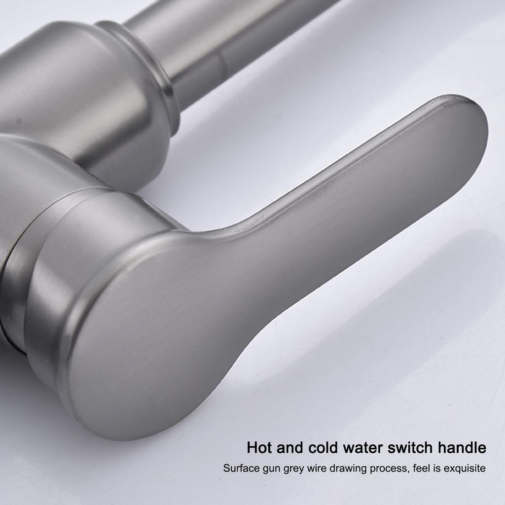 Wand-Wasserhahn 53 Cm Für Gewerbe – Schwenkbar, Chrom, Hoher Bogen