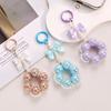 Pearl Bow Phone Lanyard with Sweet French Style Bag Keychain and Round Clasp