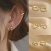 Stainless Steel Small Cartilage Ear Studs Cubic Zirconia Spiral Ear Lobe Ear Screw Ear Stud Pierced Jewelry