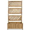 VidaXL Lit surélevé de jardin avec treillis Bambou 70 cm 43714