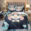 Fashion S-SPY Anya FAMILY Anime Bedding Set Single Twin Full Queen King Size Bed Set Kids Bedroom Duvetcover Sets Bed Sheet Set