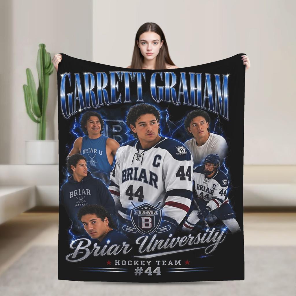 Briar University Garrett Grahams Blanket Fleece Off Campus Multi-function Soft Throw Blankets for Bedding Outdoor Bedspread