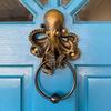 Battente per Porta Teschio di Testa di Pecora Vintage Dio Cornuto Bafometto Statua in Resina Maniglia per Porta d'Ingresso Gotica Pomelli Tiranti Decorazione per la Casa