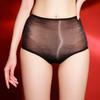 Summer Sexy Men's Full Transparent Waist Seamless Smooth Fun Ice Silk Crossdresser with Penis Sleeve Elephant Trunk Large Underw