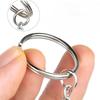 10/50/100pcs Silver Plated Metal Blank Keyring Split Ring Keyfob Key Holder Rings DIY Findings Making Keychain Accessories