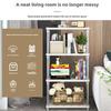 Living Room Bedroom Kitchen Multi-layer Floor-standing Simple Shelf Storage Rack Easy-to-Assemble Wall-Mounted Cabinet