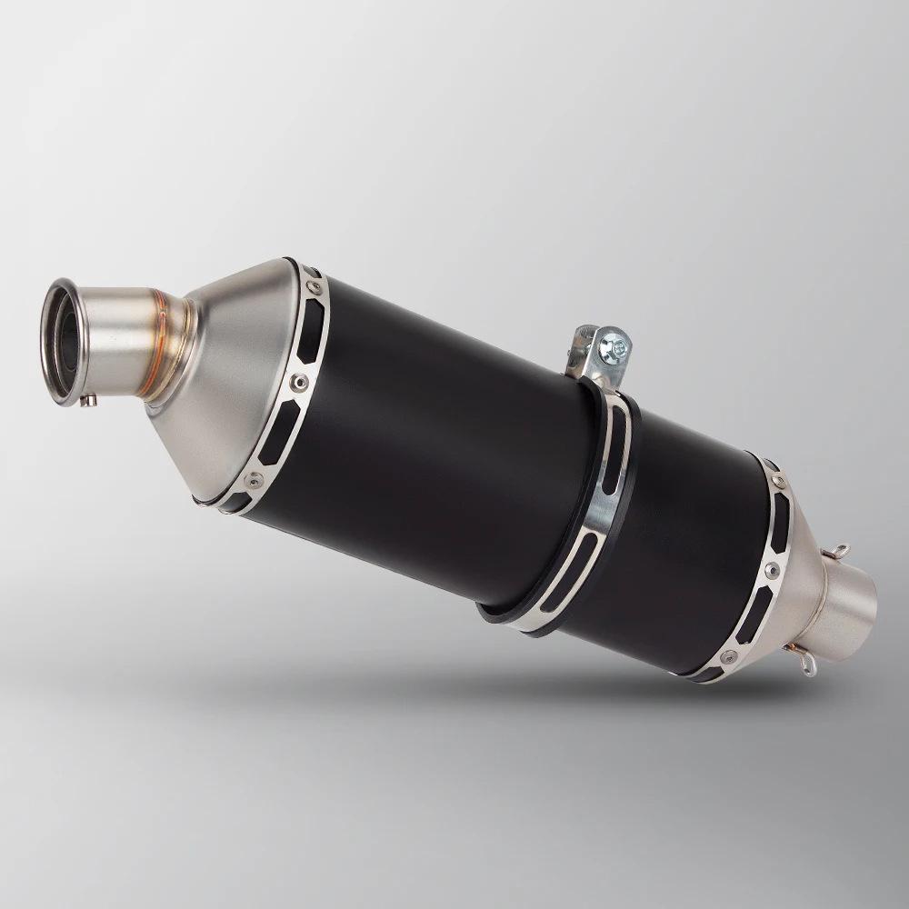 51mm Oval Straight Stainless Steel Exhaust Tailpipe for Motorcycle Modification