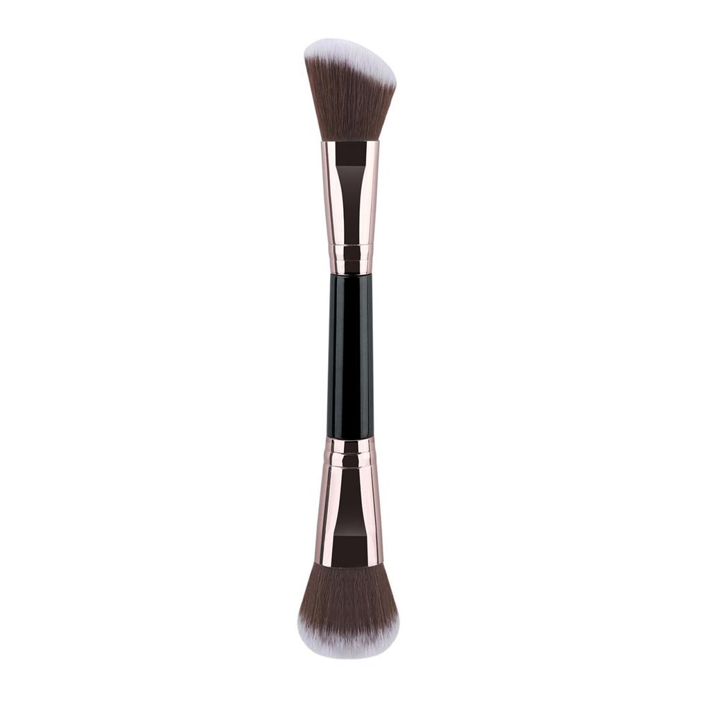 Single double head makeup brush, foundation brush, soft hair trimming brush, loose powder brush, flame brush, multi-functional beauty tool