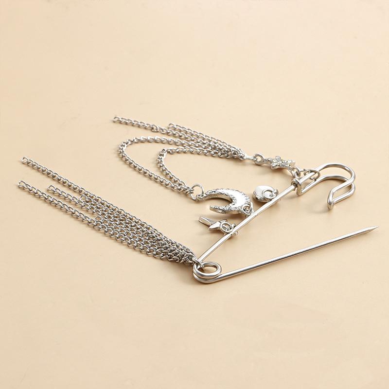 Elegante Perlenketten Quastenbrosche Mode Damen Kleidung Dekor Accessoires Schmucknadel Hosen Taillenverstellstifte Taschenanhänger Geschenke