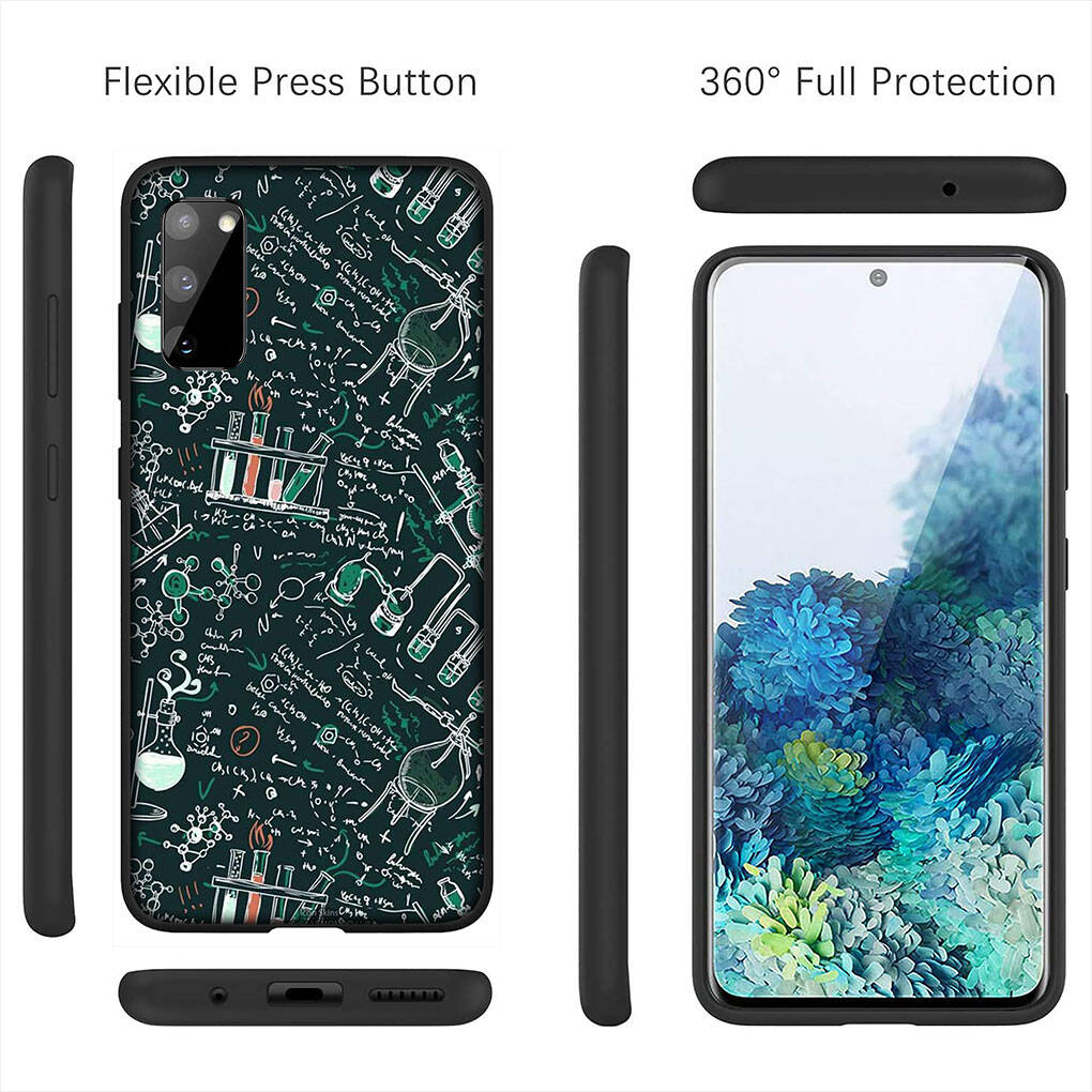 Cover for iPhone 17 16 15 Xiaomi Poco Redmi Note 14 13 12 11 Pro Max Samsung Galaxy S25 S24 S23 OPPO Huawei Chemical Maths Equation Formula Phone Case