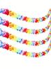 Plastic Flower Lei Garland/Hawaiian Floral Border/Luau Party Flower Garland/Hawaiian Party Garland/Luau Party Decoration