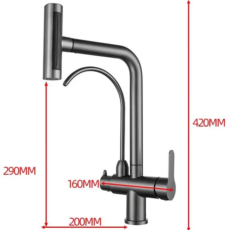 TLXT D-Style Pull-Out Faucet