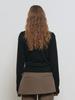 GENERALIDEA Tie Asymmetrical Layered Pullover [Black] / Gf1Lkp521