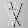 Adjustable X Back Bra Straps Invisible Replacement Bra Straps Cross Back Design Detachable Shoulder Straps for Bras and Tops