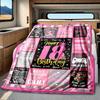 Princess Crown 18Th Birthday Blanket Personalized Name Soft Comfortable Stylish Blanket Car Blanket Perfect For Travel Camping Outdoor Home Suitable