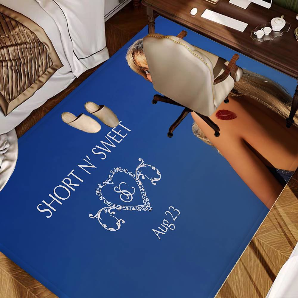 Singer S-Sabrina Carpenter Room Mats Anti-slip Absorb Water Long Strip Cushion Bedroon Mat Household Carpets