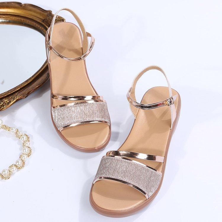 

Summer new style women s shoes wedge heel fish mouth hot-selling women s sandals 43 золотий