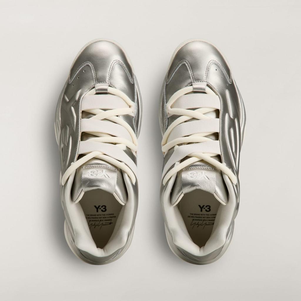 adidas Y-3 MEGABALL KI7798 Unisex Y-3 Sneakers Silver Metallic / Silver Metallic / Off White
