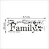 Fashion Europe Style Family Love Poster Suitable Home Living Room Wall Sticker Pretty House Decorative Wedding Art Wall Decals