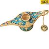 Legend Aladdin's Genie Lamp for Home/Wedding, Collectible Fancy Rare Classic Arabian Costume Props Lamp Pot, Office Table Decoration