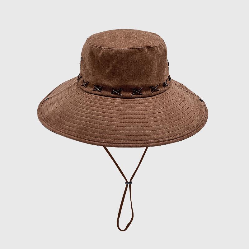 Amerikanischer Retro Western Cowboyhut Damen Hot Girl Fischerhut Sonnenschutzhut Sonnenhut Outdoor Bergsteigerhut