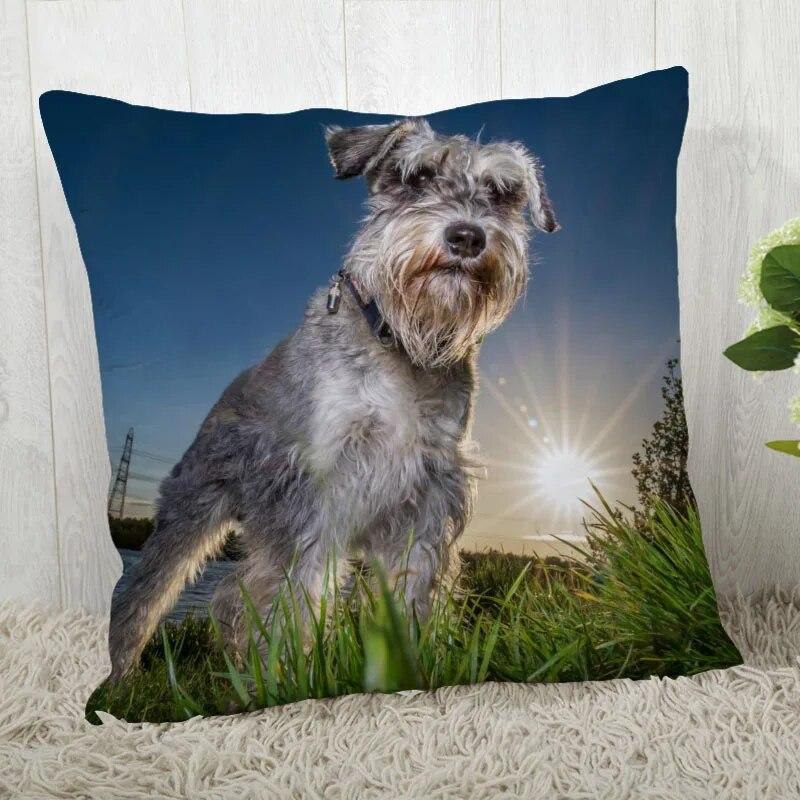 Pillowcase Schnauzer  Modern Home Living Room Decoration