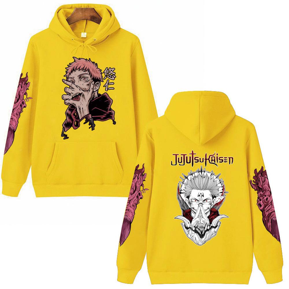 Jujutsu Kaisen Unisex Anime Hoodie Pullovers Tops Autumn Winter Fleece Streetwear Tops