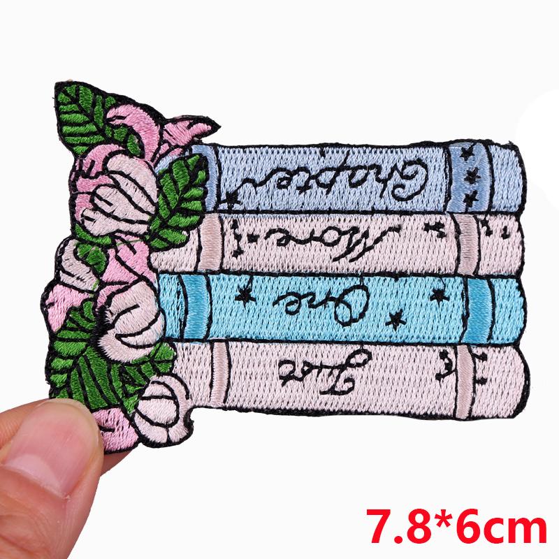Hats Sew /Ironing Embroidered Patches Cartoon /Mushroom Planet Patch Iron On Patches For Clothing Thermoadhesive Patches Sew Badge