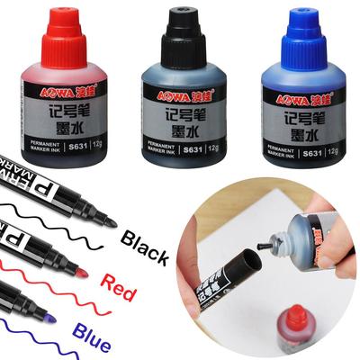 Office Waterproof Stationery Supplies Marker Pen Oil Ink Graffiti Paint Refill Ink Marker Ink
