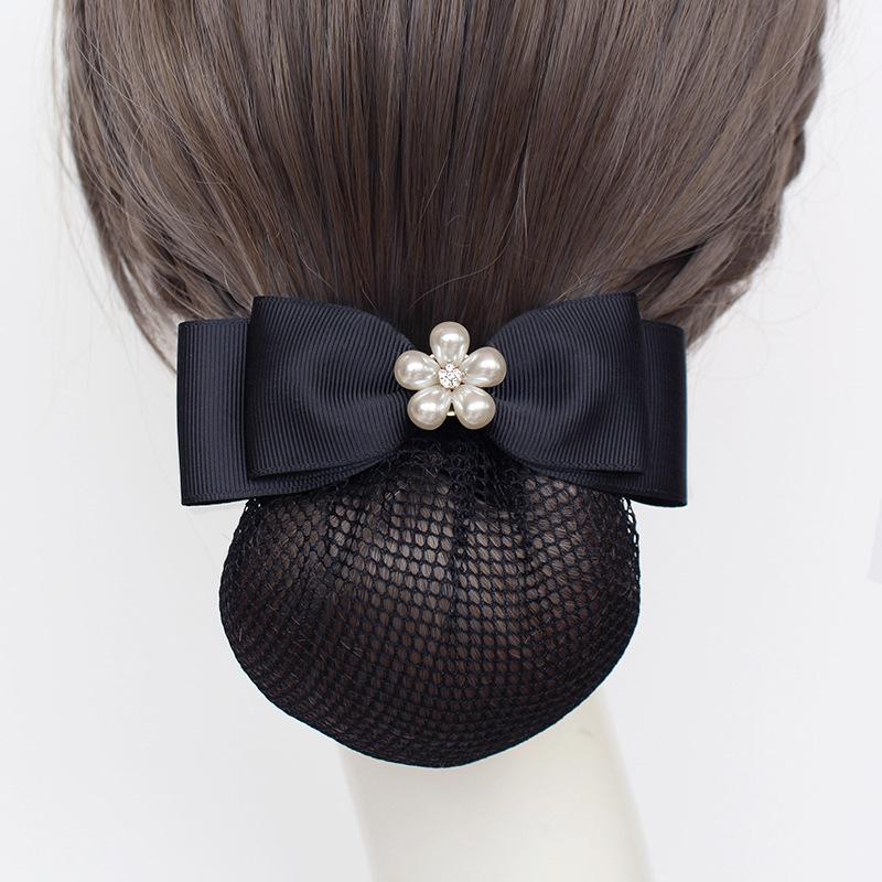 Nurse Head Flower Work Disc Hair Bank Hotel Restaurant Waiter Work Hair Net Pocket Disc Hair Headgear Hair Accessories New