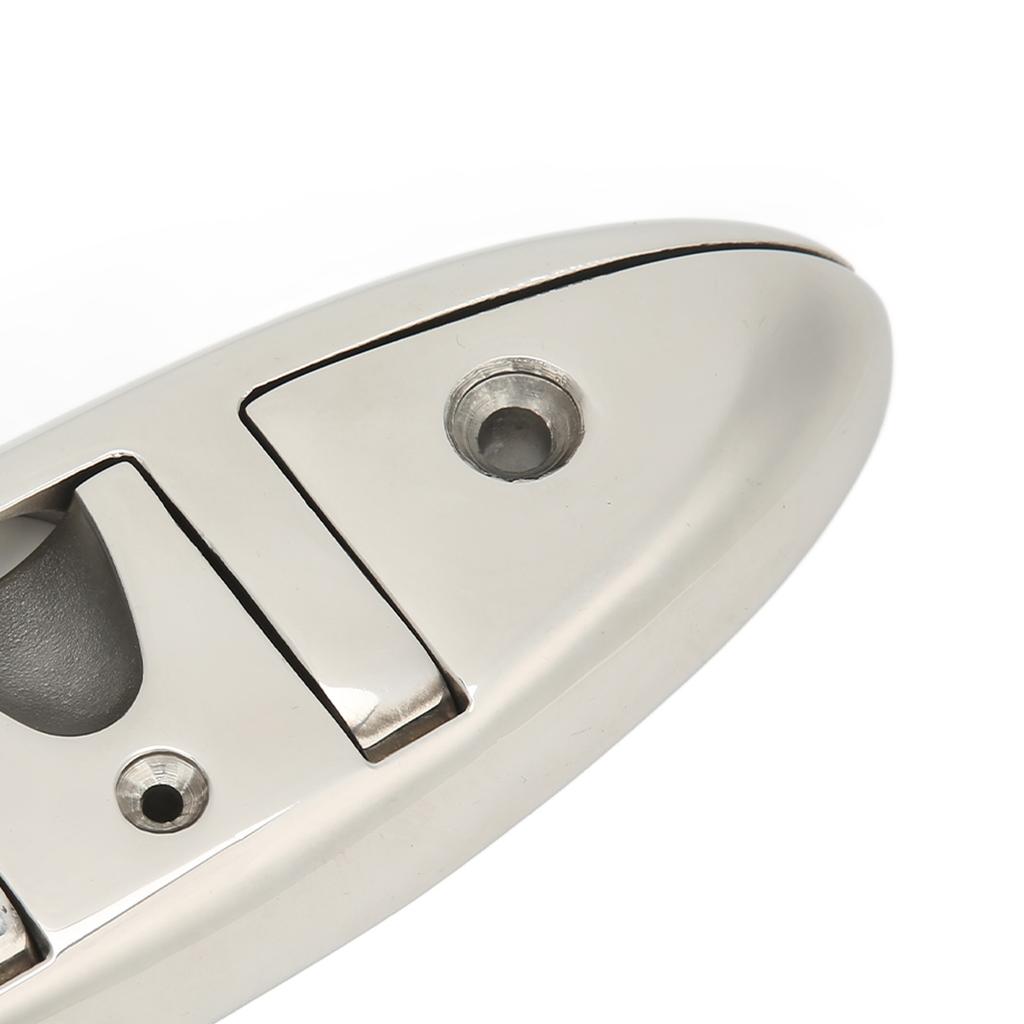 217mm/8.5in Boat Folding Cleat 316 Stainless Steel High Polished for Watercraft Cruisers Kayaks Pontoons