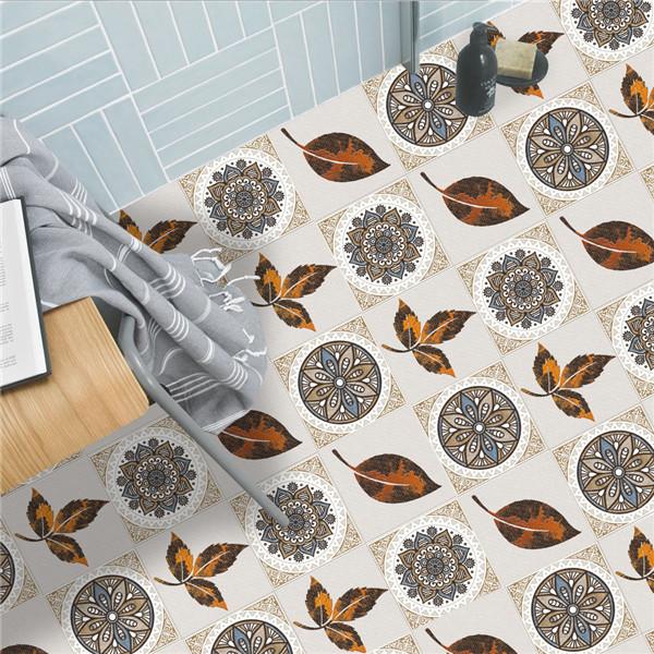Waterdichte 3D Mandala Patroon Tegelstickers Keuken Badkamer Decoratie Zelfklevende Muur Meubelstickers Vloerbehang