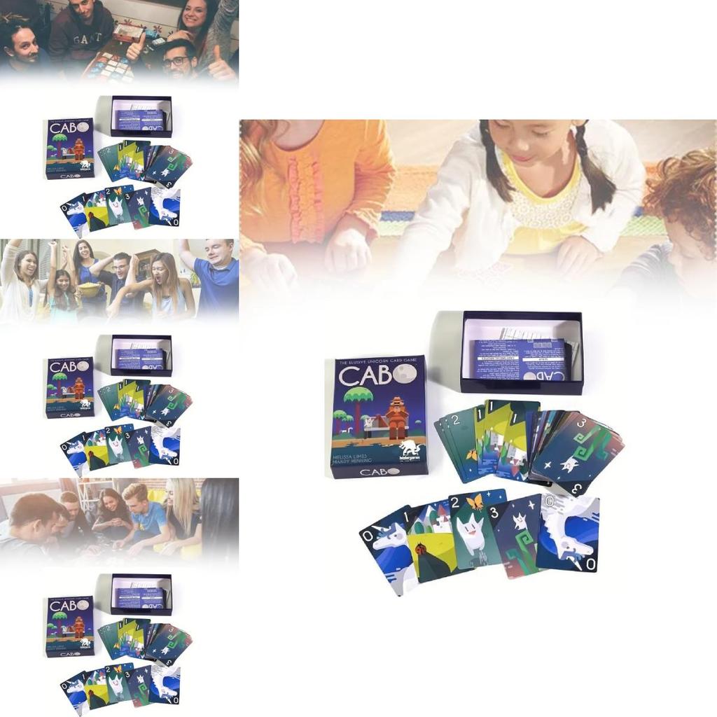Cabo Gra Karciana Wersja Angielska Wciągająca Gra Planszowa Zarządzania Pamięcią Dla 2-4 Graczy