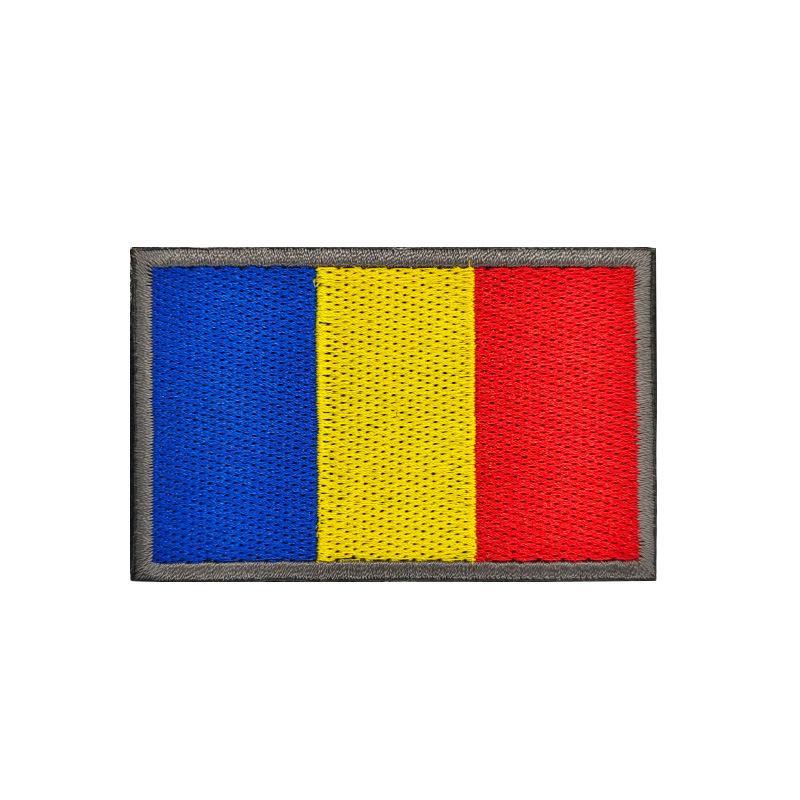 European Flags Embroidered Patches for Bags & Hats - Morale Badges with Hook, Loop & Iron-On Backing
