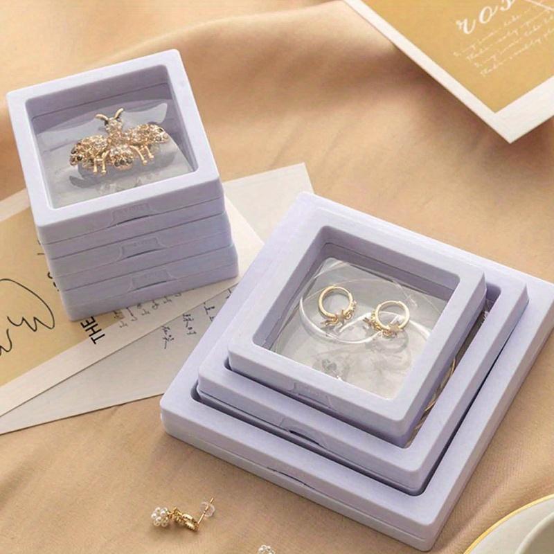 PP Jewelry Box, Simple Clear Jewelry Storage Box for Home and Travel, Gift for Valentine's Day Back To School
