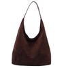 Large Capacity Bag Women's Autumn New Fashion Retro Matte Shoulder Bag Textured Commuter Armpit Bag