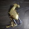 Golden Fish Design Functional Brass Lock with 2 Keys Handcrafted Collectible Decorative Showpiece Door Gate
