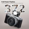 ZF04 Lightweight Mini Flash CCT 372 Full Power Flashlight with Universal Hot Shoe Mount On-Camera Flash, Speedlite, 6500K±200K, (Black)