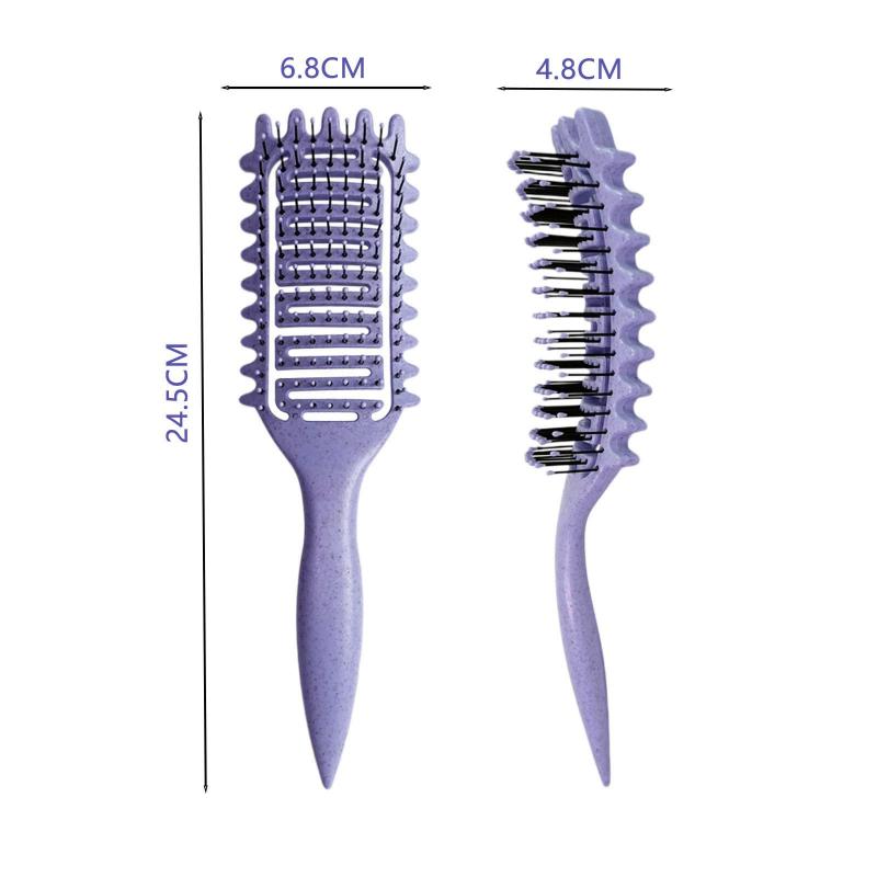 Curly Hair Brush Hollow Out Curl Define Styling Brush Beard Comb Styling Detangling Brush Multi-purpose Home Styling Tools