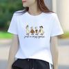 Halloween Duck Print Short Sleeved Round Neck Versatile Fashion Womens Tshirt for Spring and Summer