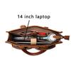Vintage Men's Real Leather Handbag Top Layer Cowhide Lightweight Briefcase Work Commuting Briefcase Women's Crossbody Bag